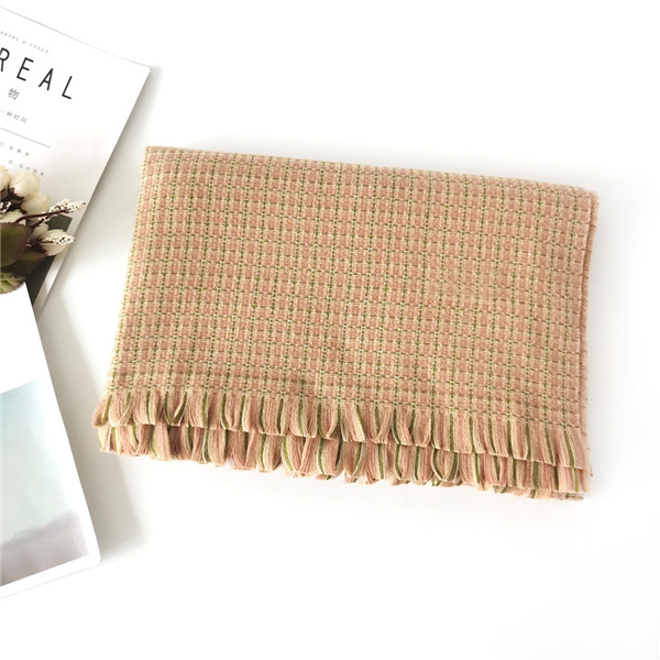 Wholesale small fragrance scarf winter Plaid Scarf Shawl supplier
