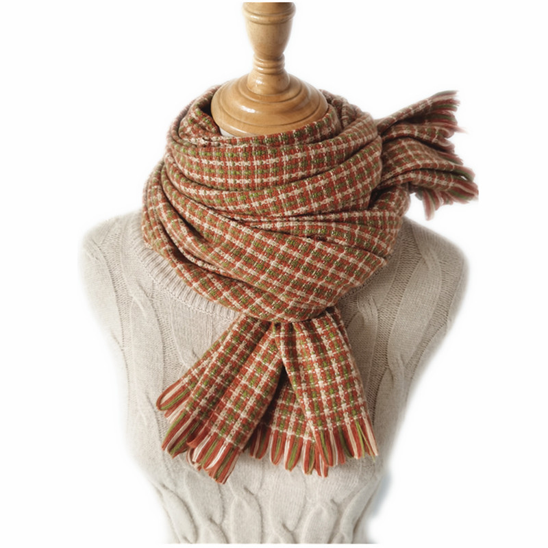 Wholesale small fragrance scarf winter Plaid Scarf Shawl supplier
