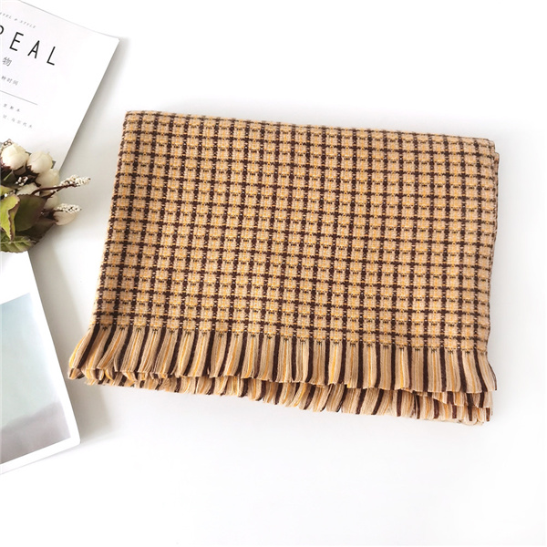 Wholesale small fragrance scarf winter Plaid Scarf Shawl supplier