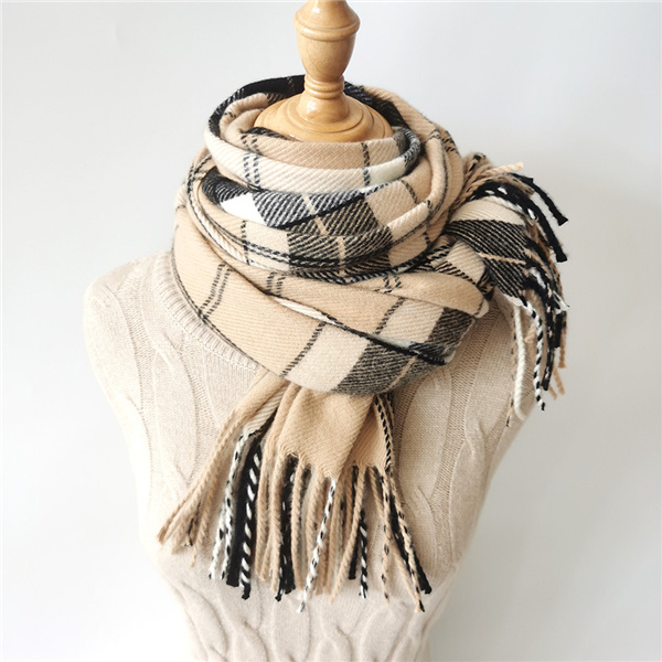 Wholesale plaid Scarf warm shawl scarf for lovers supplier