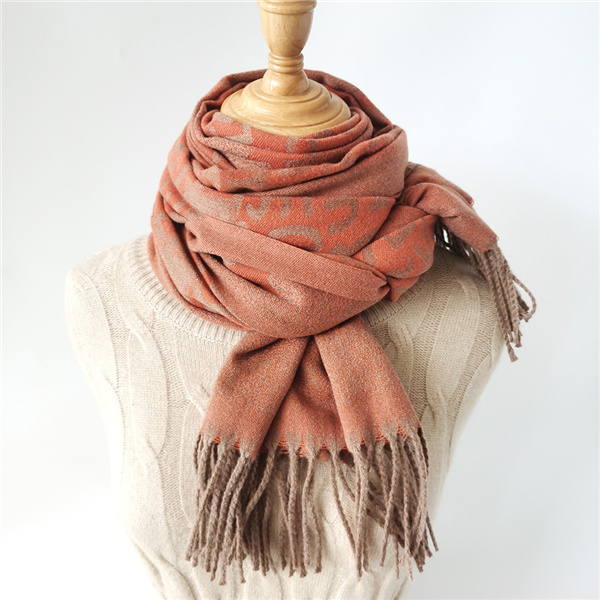 Wholesale new letter jacquard men warm scarf supplier
