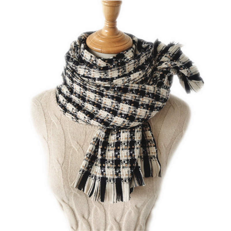 Wholesale classic small fragrance imitation cashmere shawl scarf winter style supplier