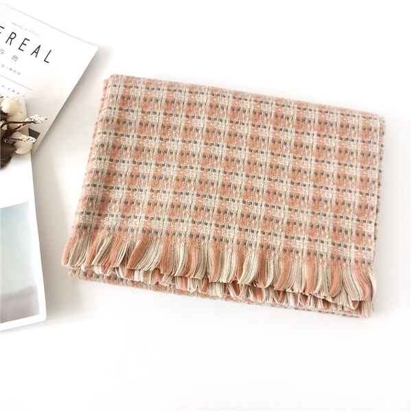 Wholesale classic small fragrance imitation cashmere shawl scarf winter style supplier