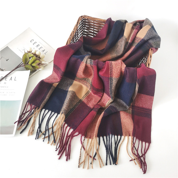 Wholesale classic Plaid shawl men scarf for lovers supplier