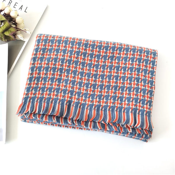 Wholesale korean thousand bird Plaid shawl Plaid Scarf Bib supplier