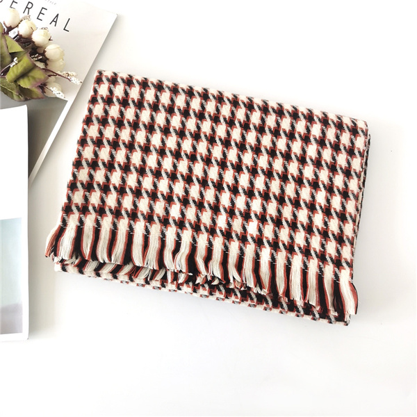 Wholesale korean thousand bird Plaid shawl Plaid Scarf Bib supplier