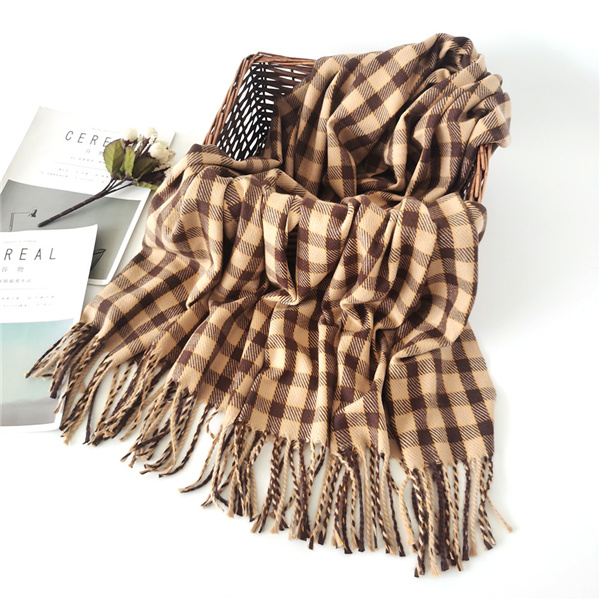 Wholesaleb new Plaid Korean warm shawl men scarf supplier