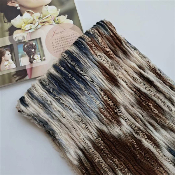 New hand tie dyed Scarf Cotton Linen fold warm scarf hollow element color scarf