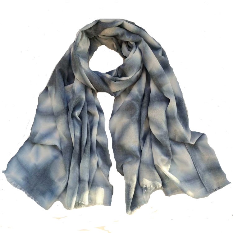 Winter new fashion rice word hand tie dyed scarf long curled warm shawl