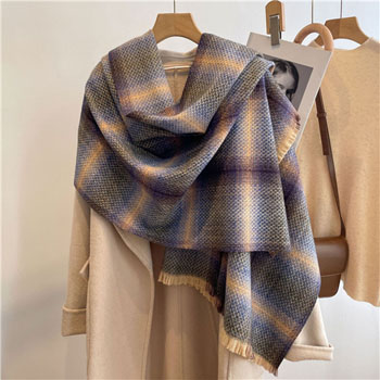 New gradual fashion womens warm double sided cashmere like scarf wholesale
