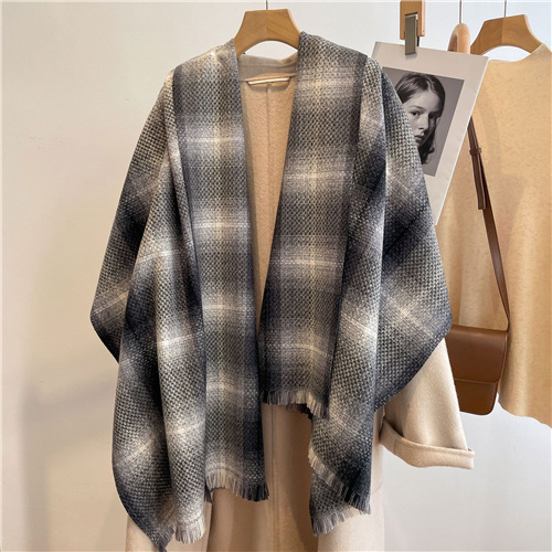 New gradual fashion womens warm double sided cashmere like scarf wholesale