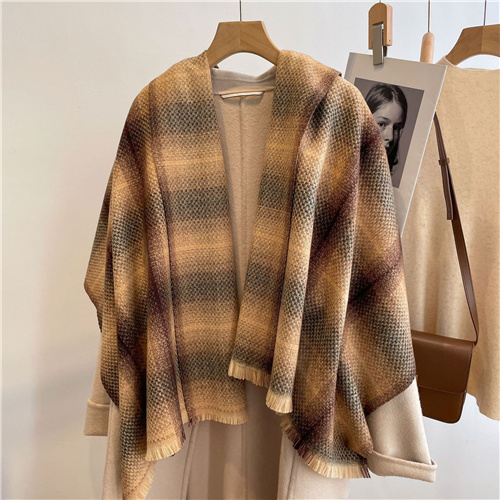 New gradual fashion womens warm double sided cashmere like scarf wholesale