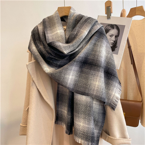 New gradual fashion womens warm double sided cashmere like scarf wholesale