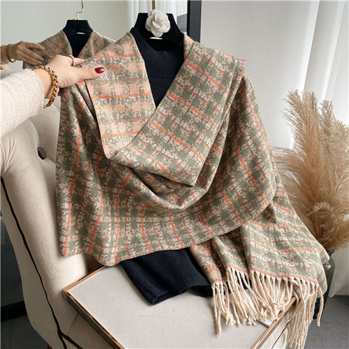 Double sided stripe versatile shawl womens english autumn and winter scarf