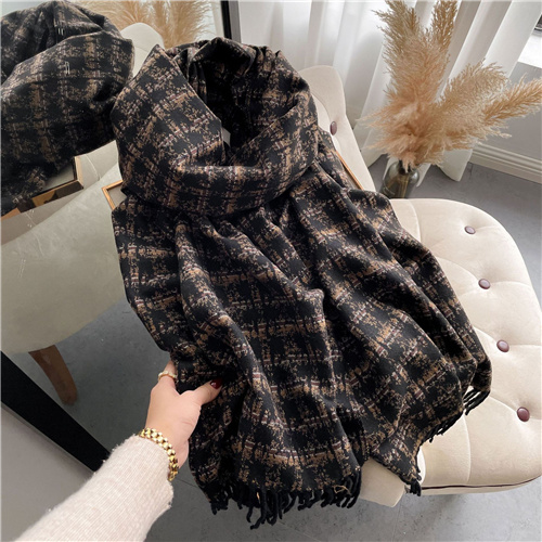 Double sided stripe versatile shawl womens english autumn and winter scarf