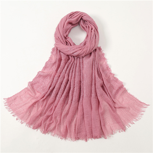 New monochrome cotton scarves Bubble scarves Pure hair whiskers Side long scarves Factory wholesale