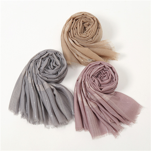 Wholesale of new womens shawl polyester plus sequins plain colored long towel