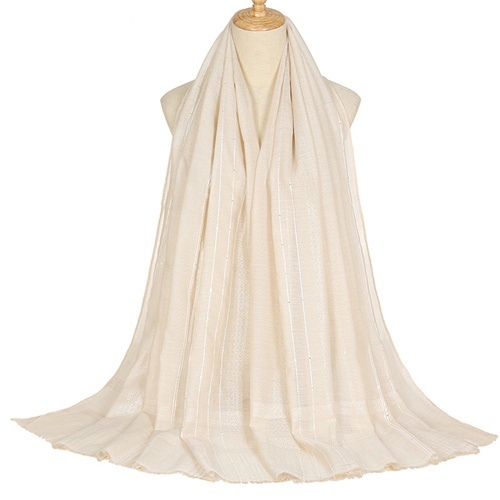 Wholesale of new womens shawl polyester plus sequins plain colored long towel