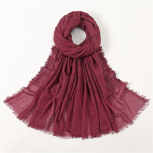 New monochrome cotton scarves Bubble scarves Pure hair whiskers Side long scarves Factory wholesale