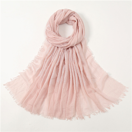 New monochrome cotton scarves Bubble scarves Pure hair whiskers Side long scarves Factory wholesale