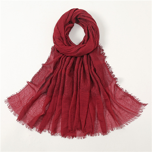 New monochrome cotton scarves Bubble scarves Pure hair whiskers Side long scarves Factory wholesale