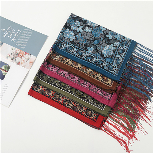Wholesale of new style hood solid color lace hollow long scarves