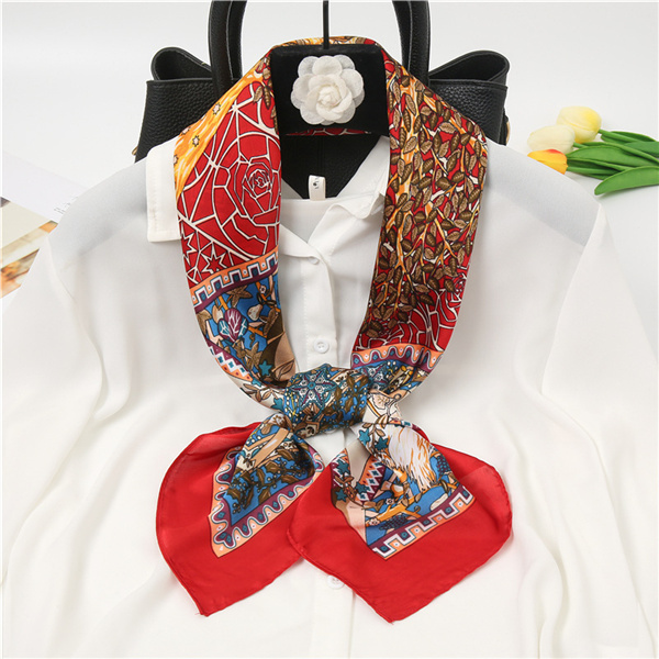 Hot selling big cashew nut color color color printing 90 90 big square scarves wholesale