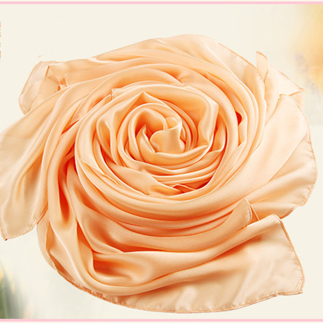 Solid color monochrome women 90 silk imitation square scarves wholesale net color scarves
