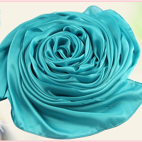Solid color monochrome women 90 silk imitation square scarves wholesale net color scarves