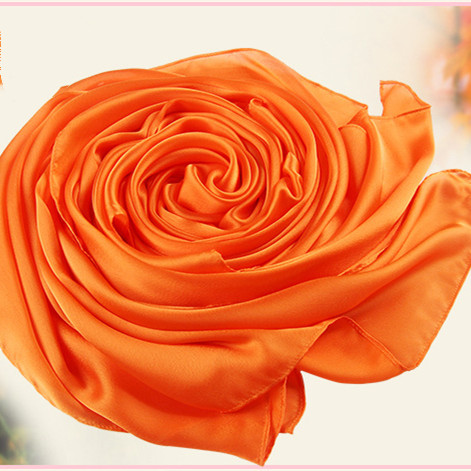 Solid color monochrome women 90 silk imitation square scarves wholesale net color scarves