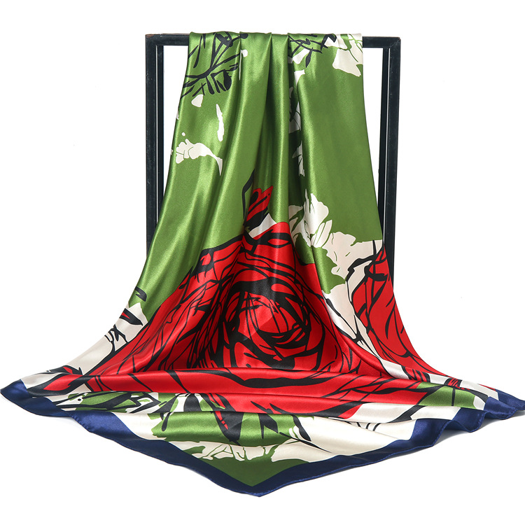 Spring and Autumn New style Square Scarf Simulation Silk Scarf Scarf Shawl Wholesale