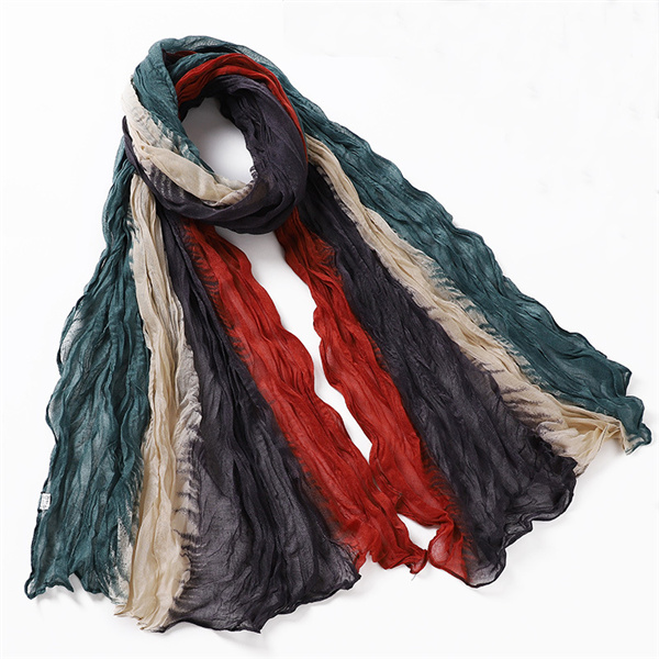 Simple and versatile stitching Bali yarn multi color scarf warm multi purpose shawl factory wholesale