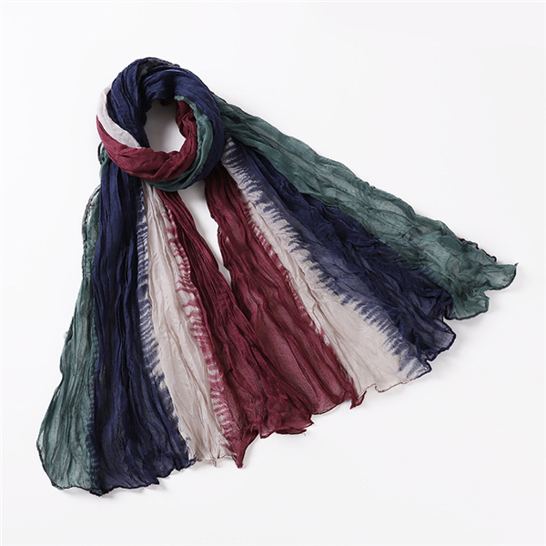Simple and versatile stitching Bali yarn multi color scarf warm multi purpose shawl factory wholesale