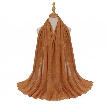New bronzing scarf multi-color simple stud trim bandana wholesale