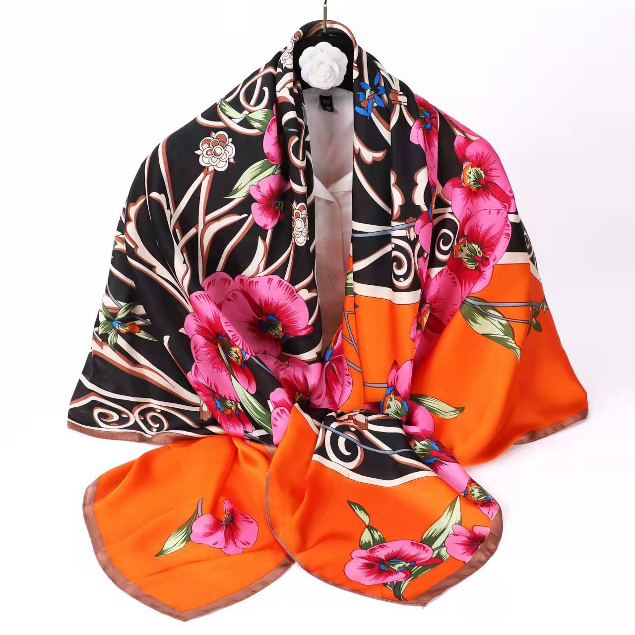 New decorative shawl large square scarf professional scarf printing scarf factory wholesale