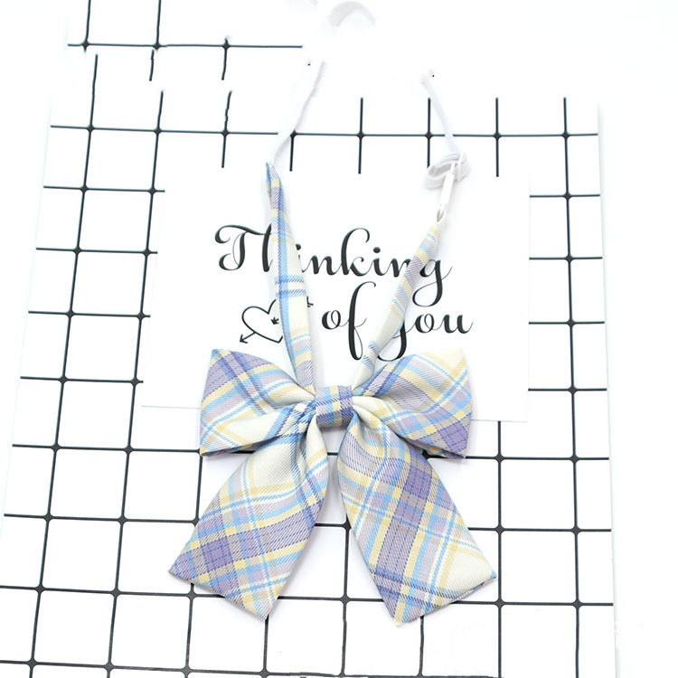 JK collar Plaid uniform college style girls sailor suit bow knot manufacturer spot batch