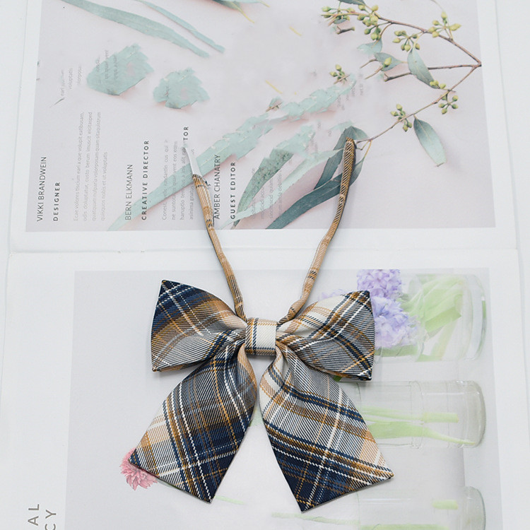 JK collar Plaid uniform college style girls sailor suit bow knot manufacturer spot batch