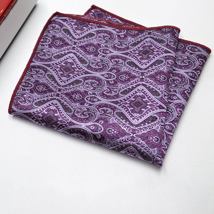New pocket towel mens small square towel striped chest handkerchief towel spot wholesale sample customization