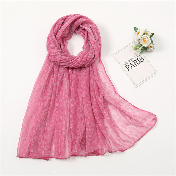 Breathable fashion gold thread nylon scarf monochrome refreshing scarf scarf scarf wholesale