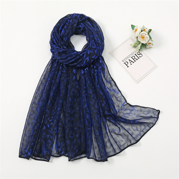 Breathable fashion gold thread nylon scarf monochrome refreshing scarf scarf scarf wholesale