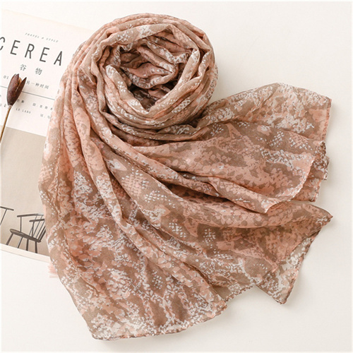 Summer cotton linen scarf snake skin leopard print tassel beach towel shawl