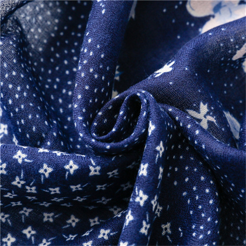 Fashion cotton and linen scarf with Tibetan blue and white tassel silk scarf