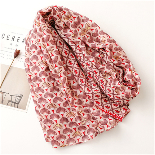 Cotton linen scarves printed scarves shawls wholesale