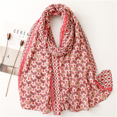 Cotton linen scarves printed scarves shawls wholesale