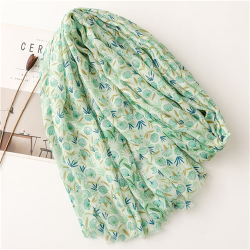 Wholesale of plain dandelion woolen scarf cotton linen silk scarf sunscreen scarf