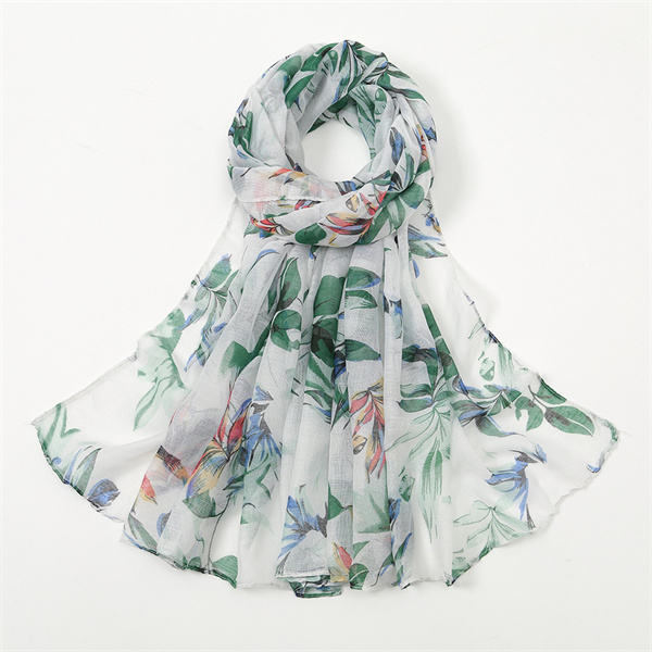 New printed shawl summer sunscreen thin long scarf headband wholesale
