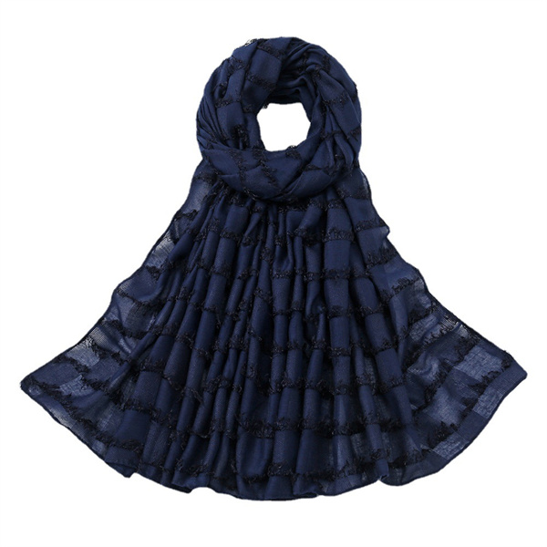Fashion Square headscarf hot selling solid color polyester hair long towel wholesale