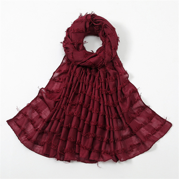 Fashion Square headscarf hot selling solid color polyester hair long towel wholesale