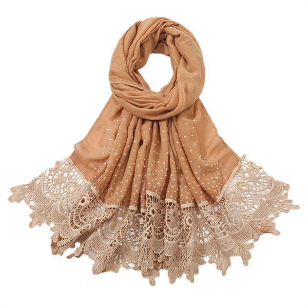 Monochrome swallow tail lace dot drill scarf headband wholesale