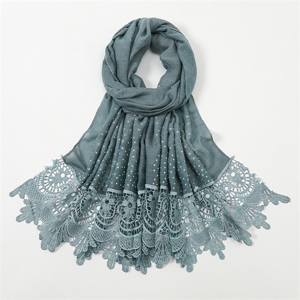 Monochrome swallow tail lace dot drill scarf headband wholesale